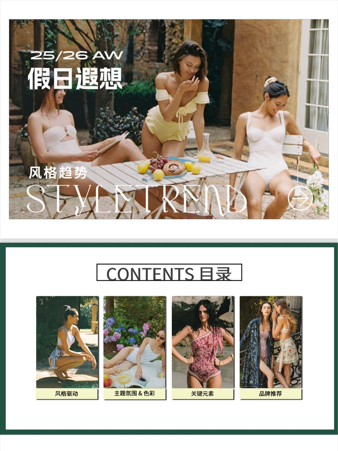 【25/26AW「假日遐想」｜法式少女泳装穿搭图鉴】