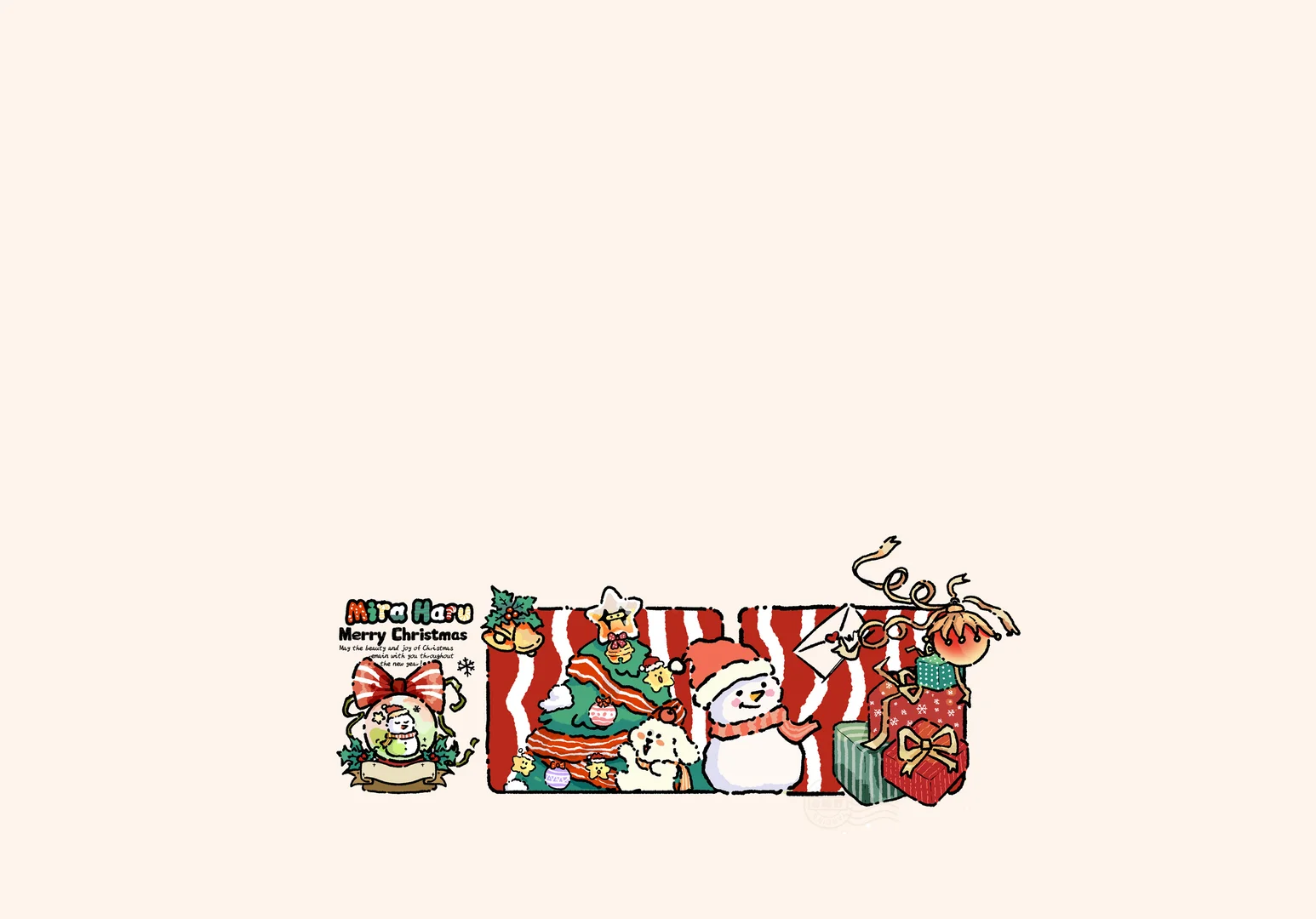 iPad壁纸丨圣诞节给手机穿上花棉袄吧🎄