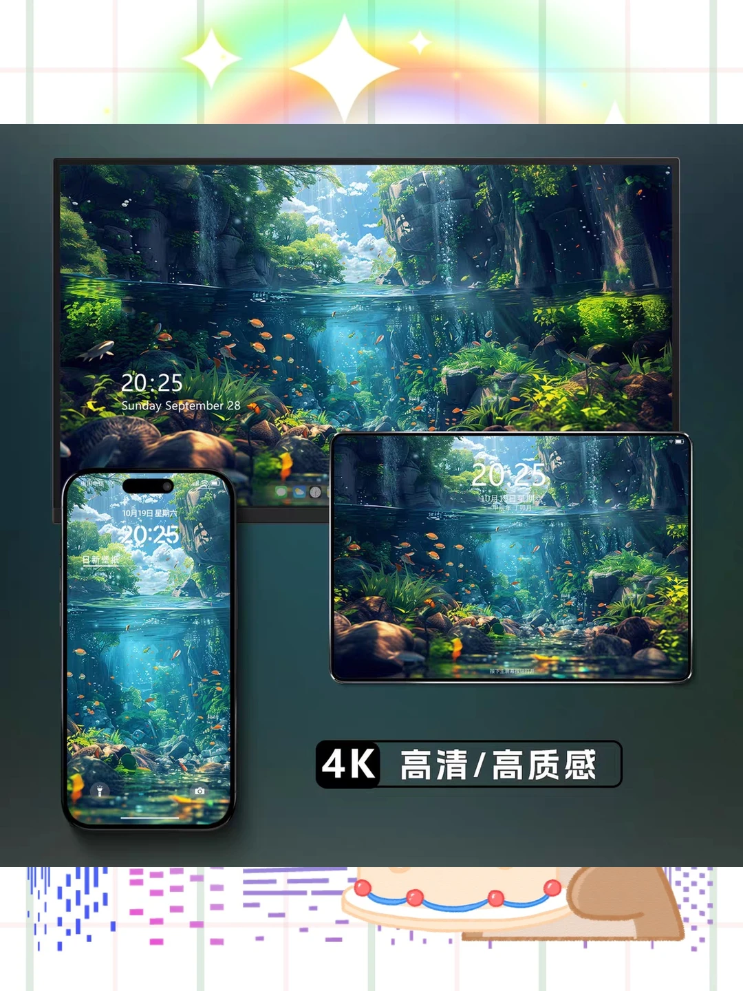 静谧芷境4K超清壁纸200张苹果手机iP