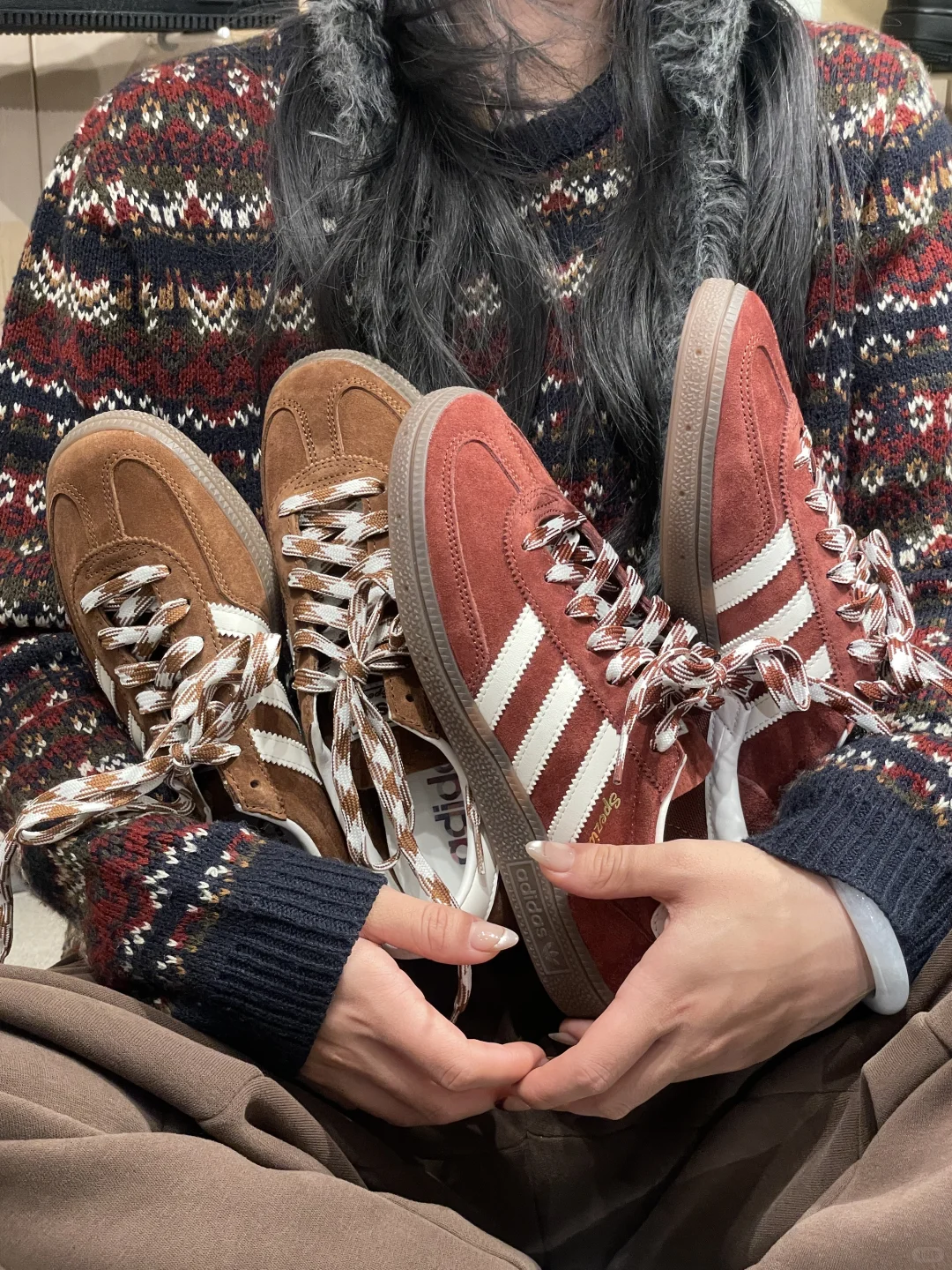 沃趣…圣诞节🎄和这两双复古Spezial有多配！