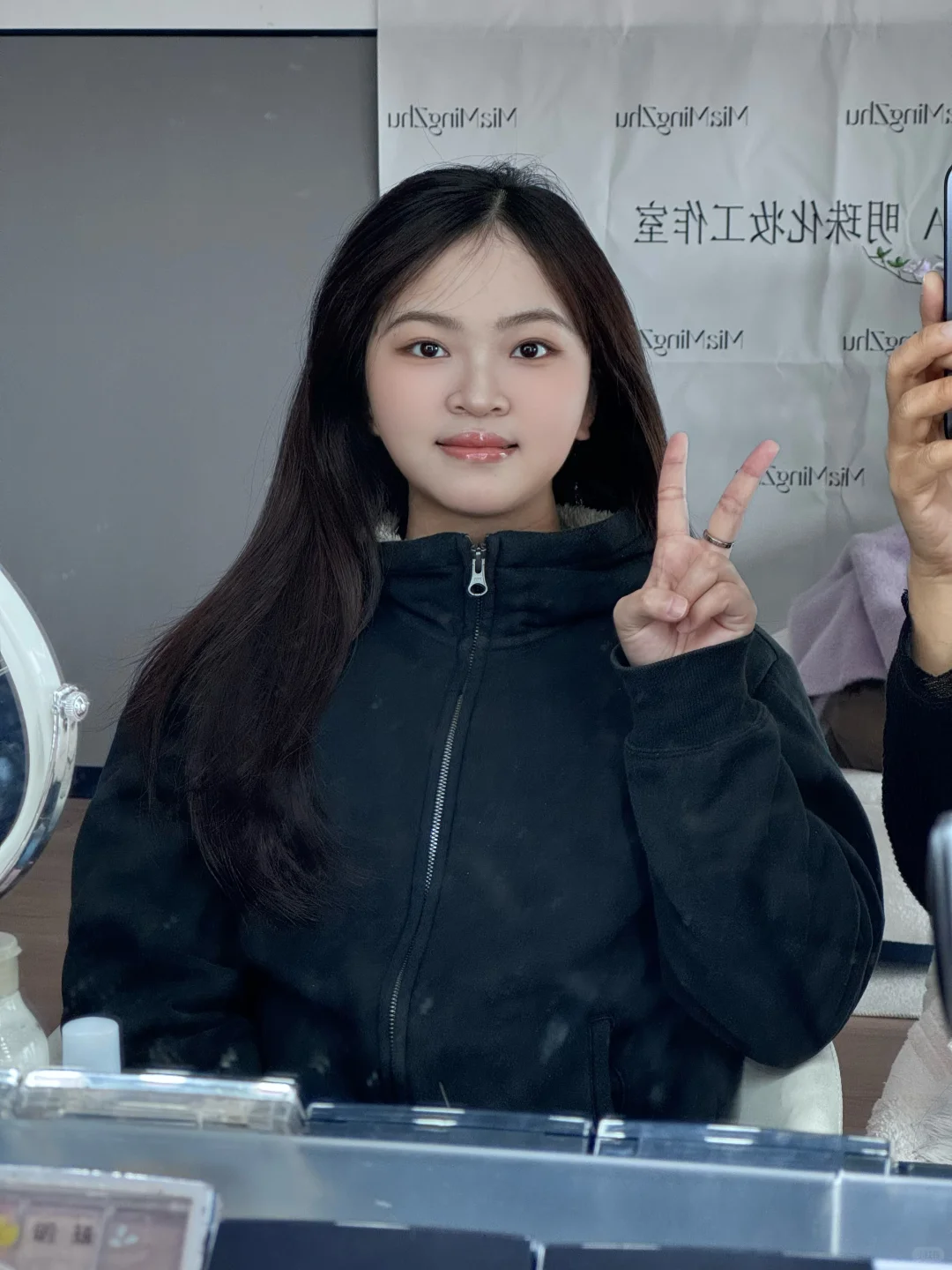 方圆脸化妆的淡妆魅力、果然妆越淡人越美