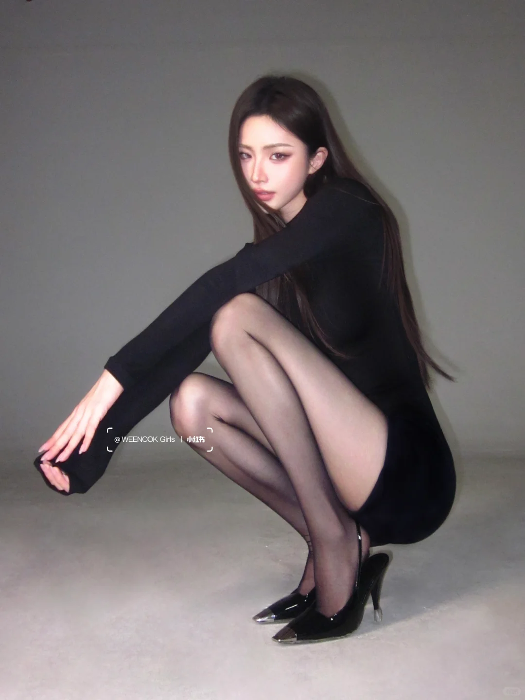 禁欲系🖤酷飒时尚御姐腿精肯豆风ccd拍照