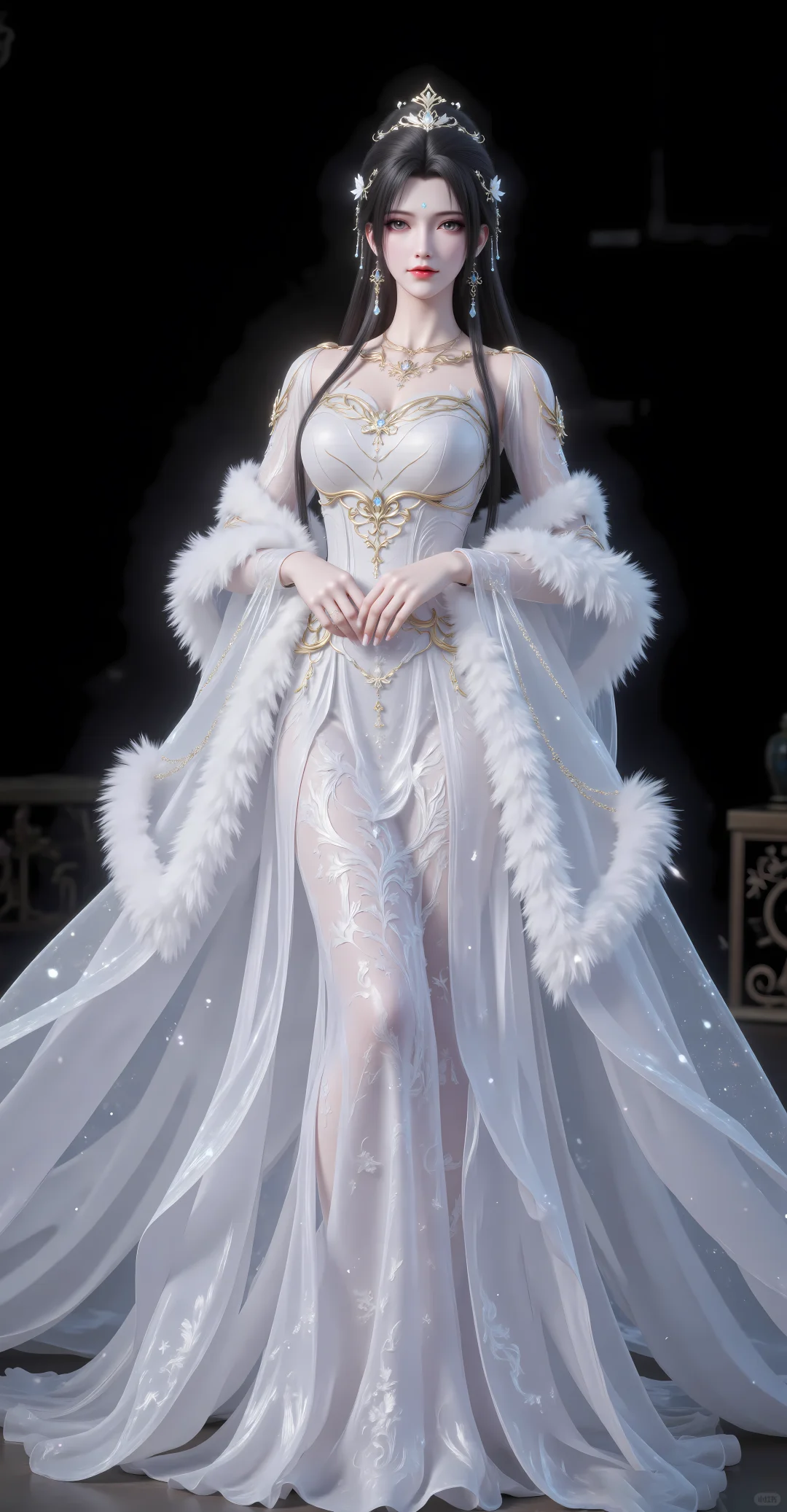 「壁纸」清漪，九头身女神天花板