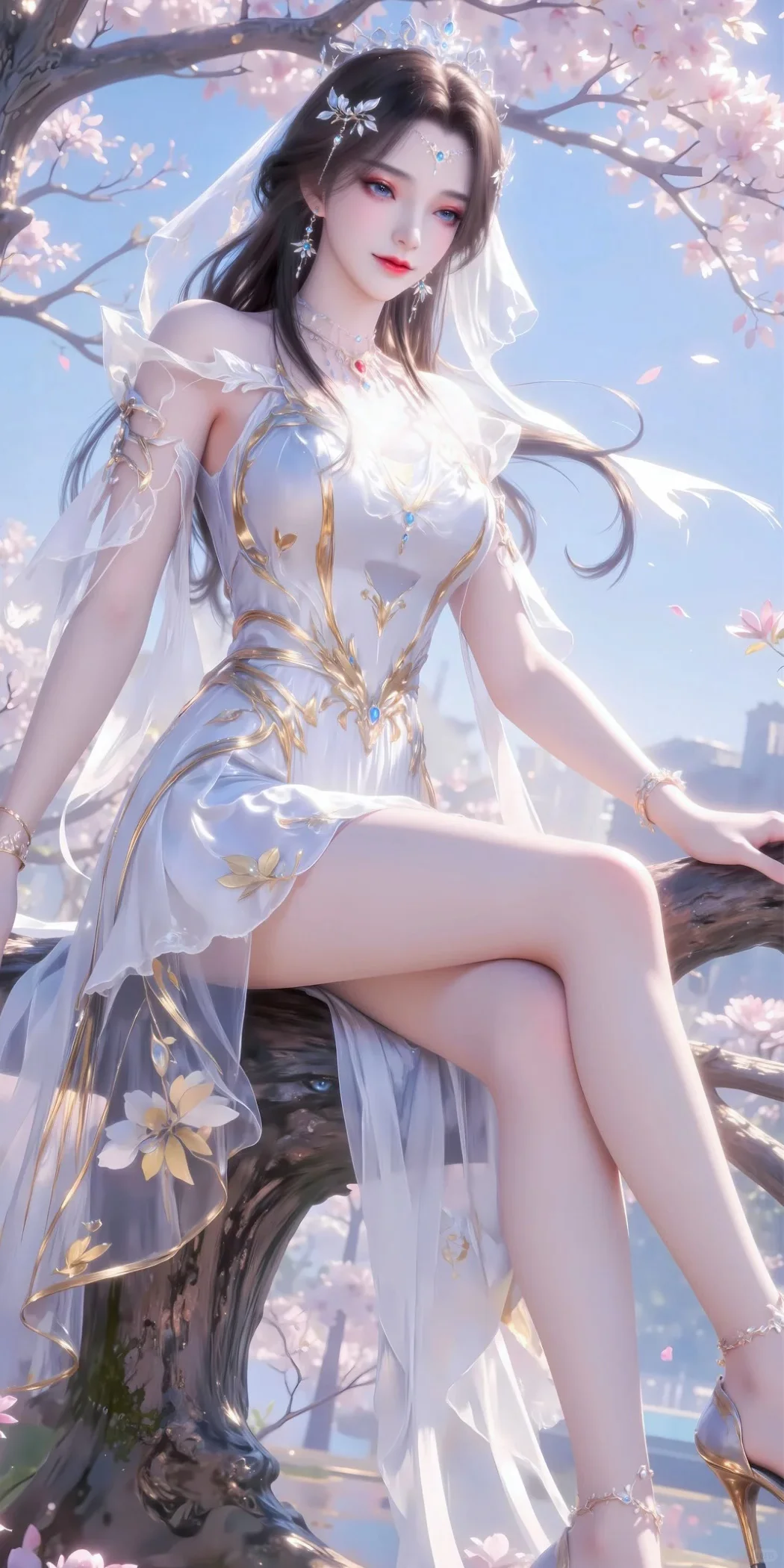 女神记｜安妙依遮天动漫壁纸国漫AI美女高清