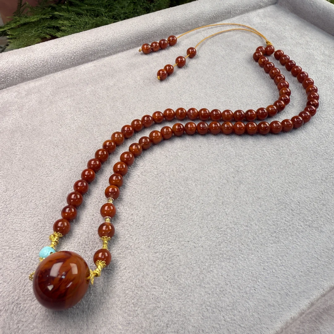 美哭！天然南红女神链，绝绝子😍