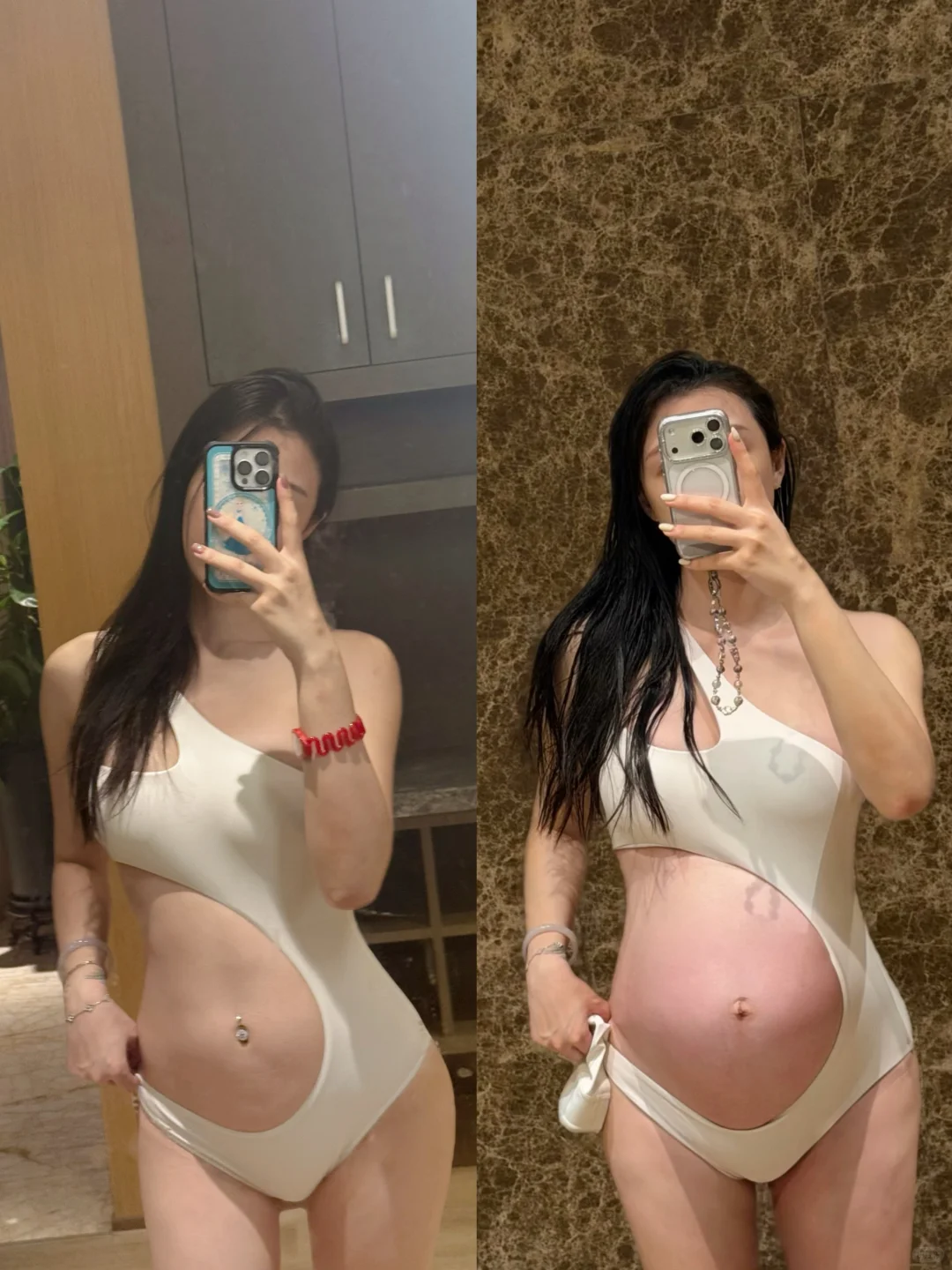 同一件🩱泳衣 🤰怀孕前和怀孕后都能穿😂