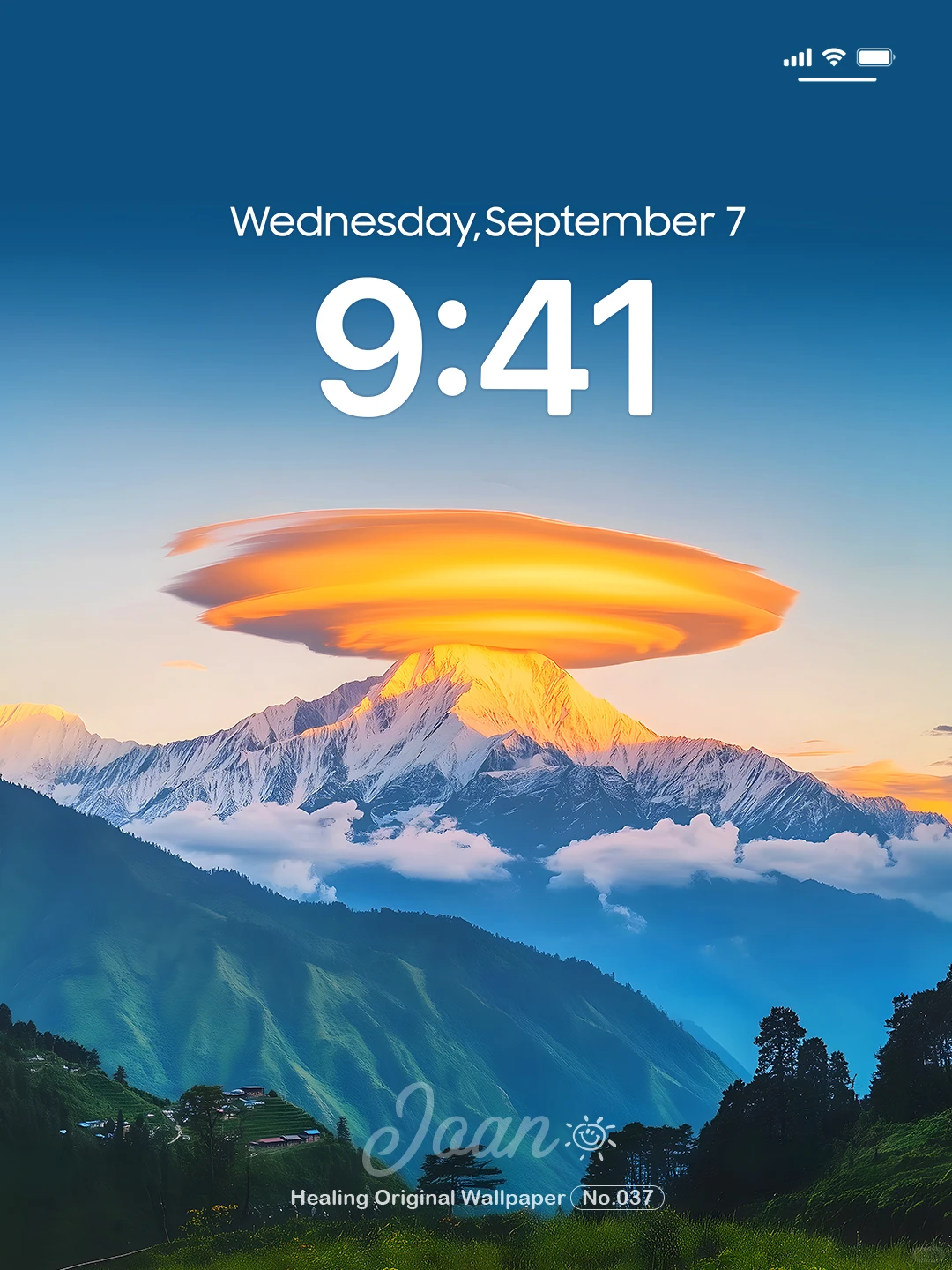 Joan壁纸 | 山巅金辉云上流霞✨