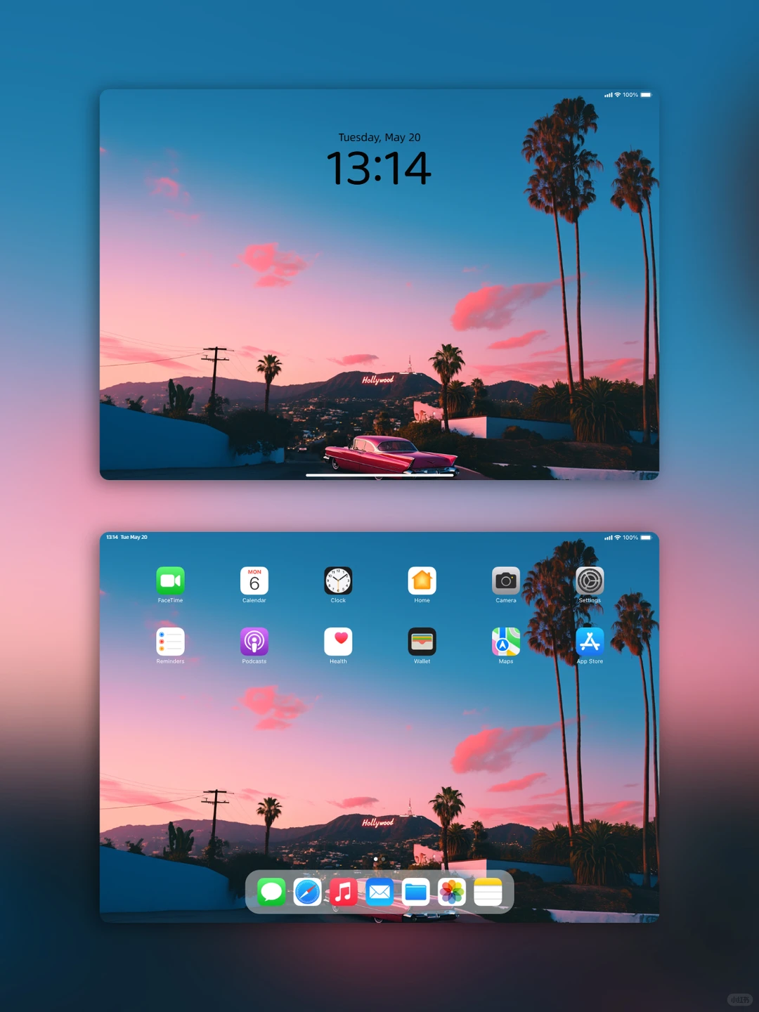 洛杉矶壁纸 l 粉色天空