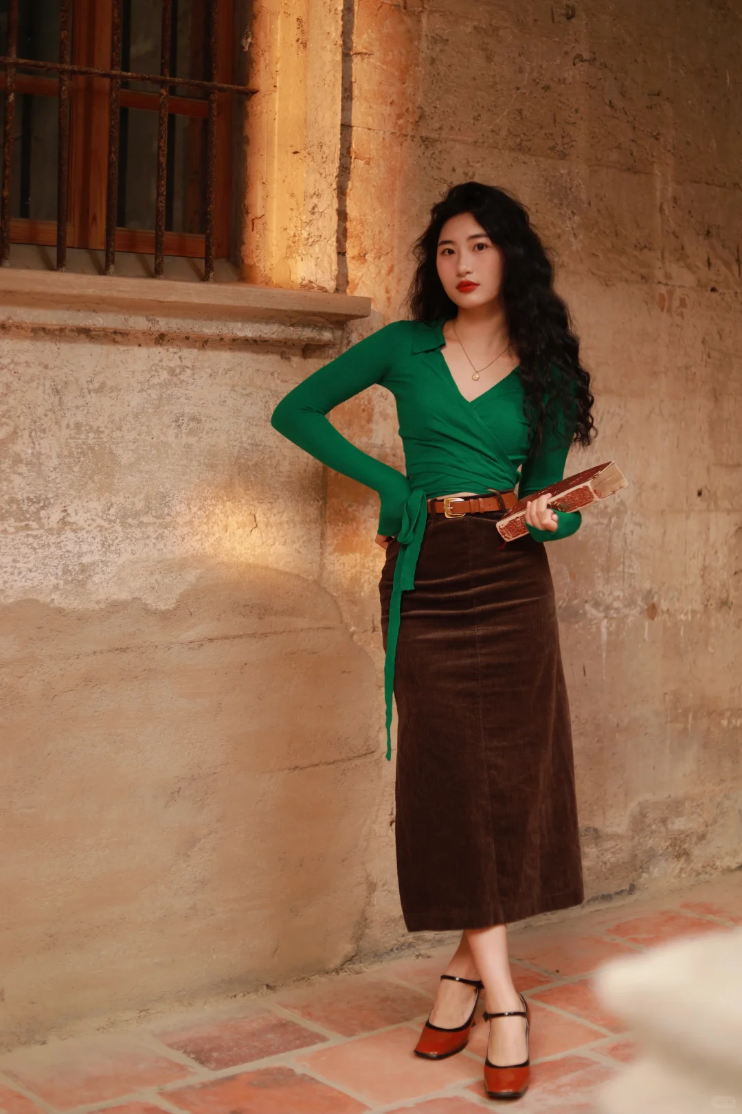 港风拍照穿搭公式🟢➕🟤好绝！附滤镜