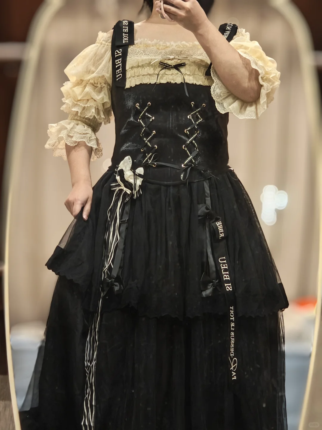 巴黎假日2.0胸衣+一字肩内搭+nolo蛛网sk