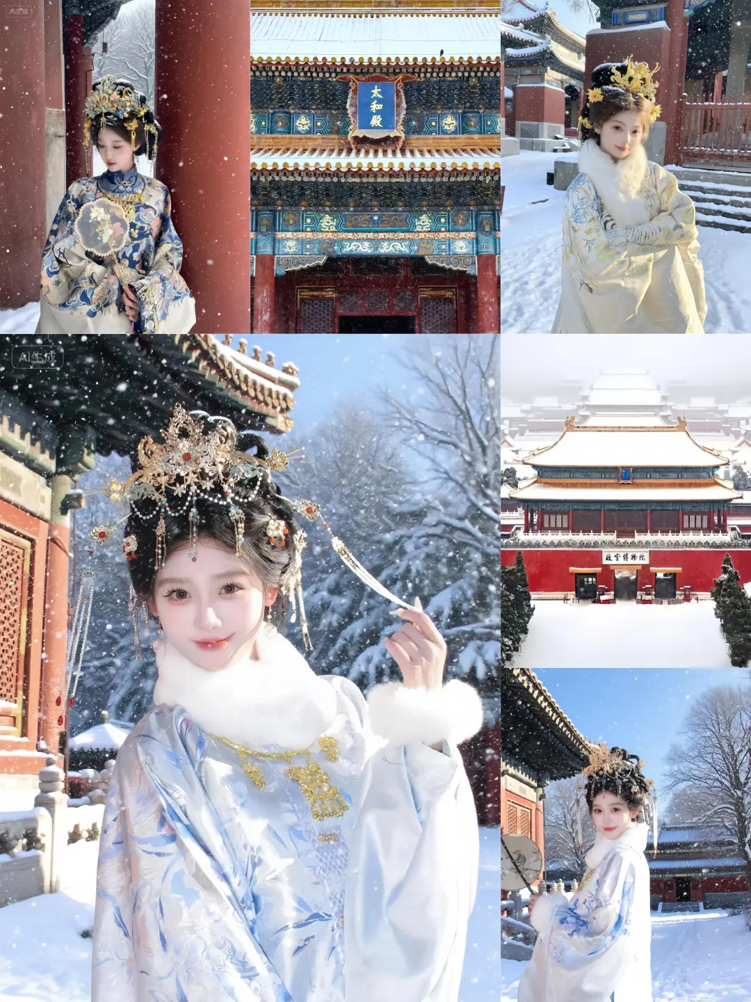 北京冬天❄️来故宫拍雪景汉服真的好出片啊