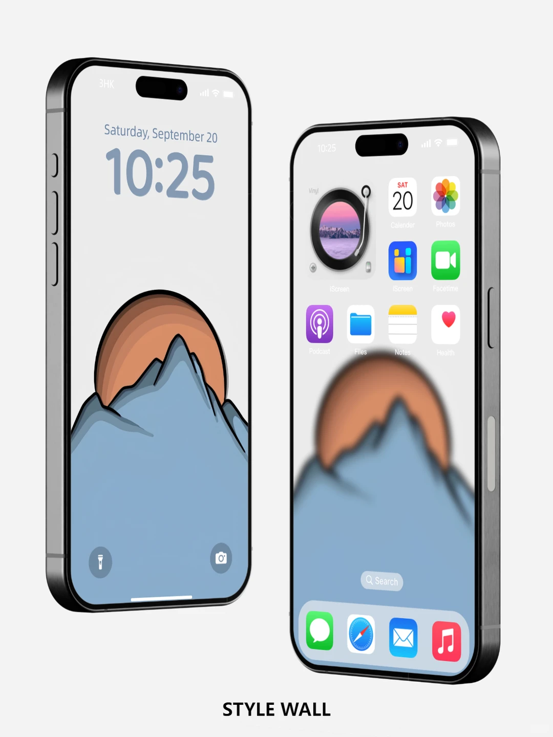 apple wallpaper | 山顶落日（日版）