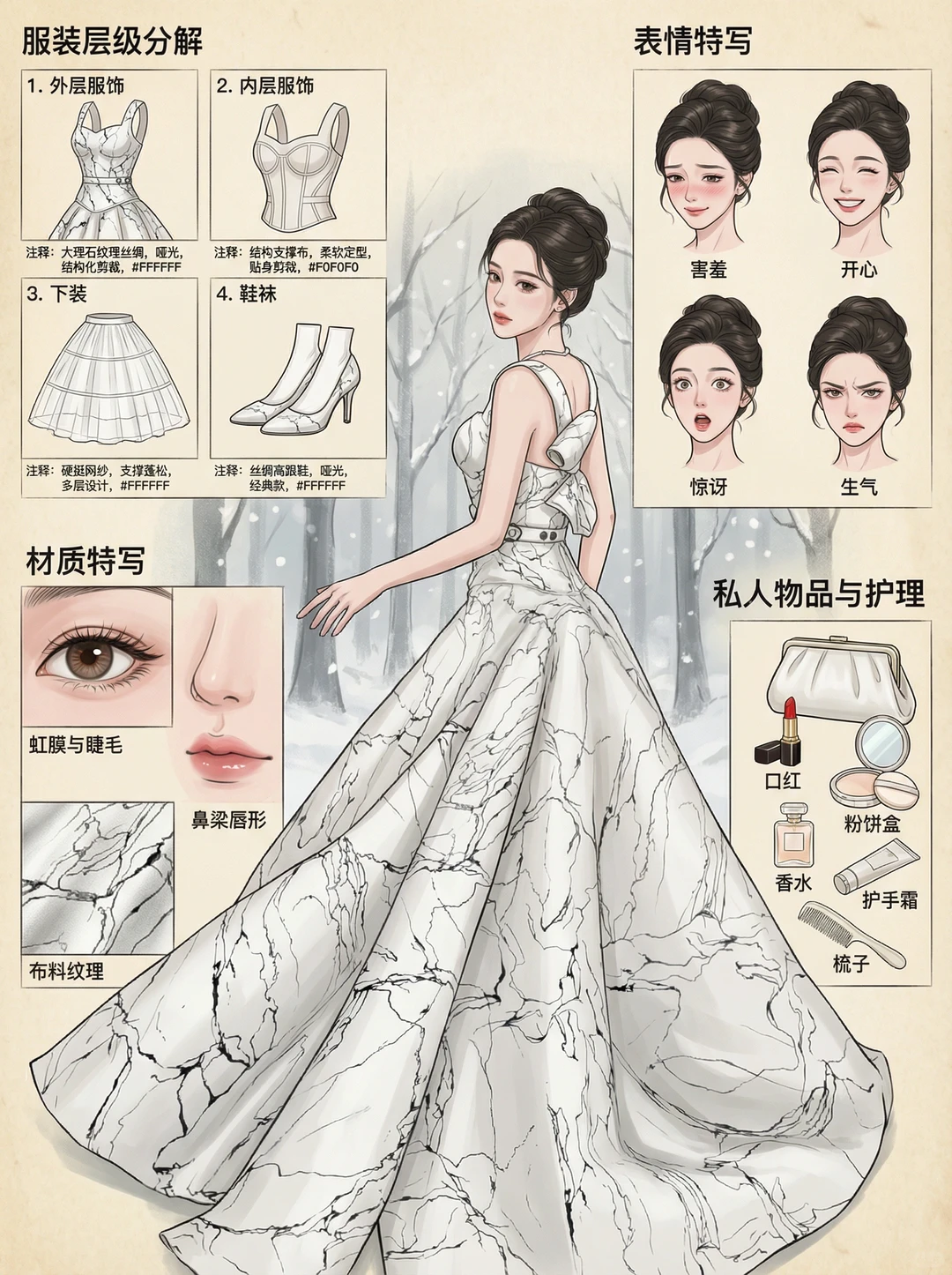 尖叫之夜女明星造型像素级拆解