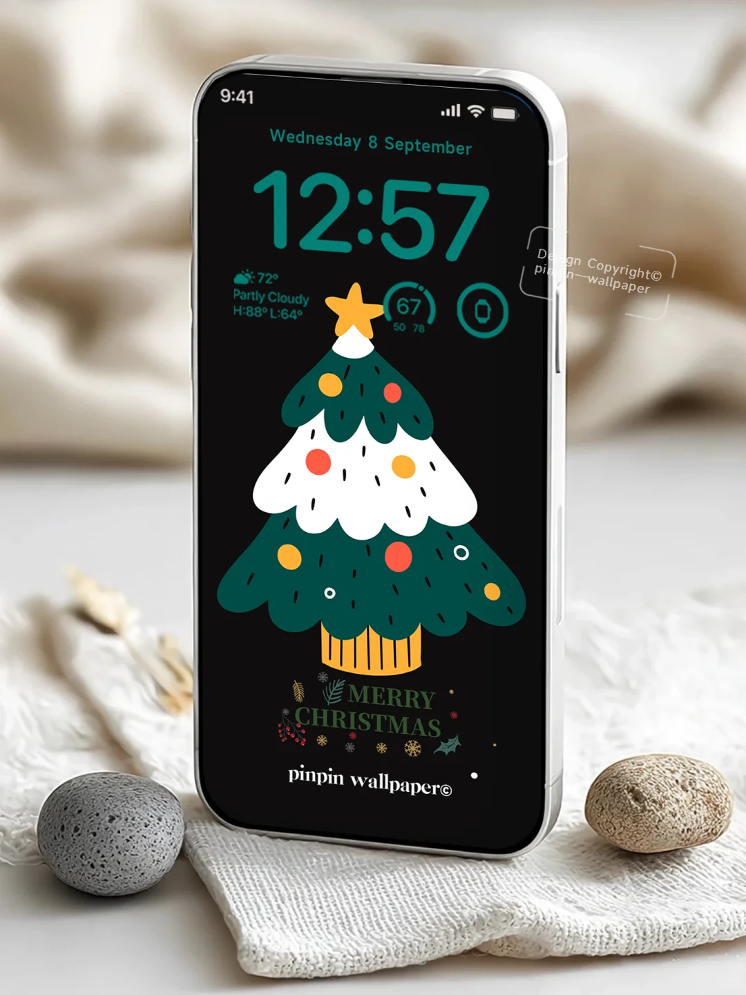 圣诞氛围感手机锁屏壁纸