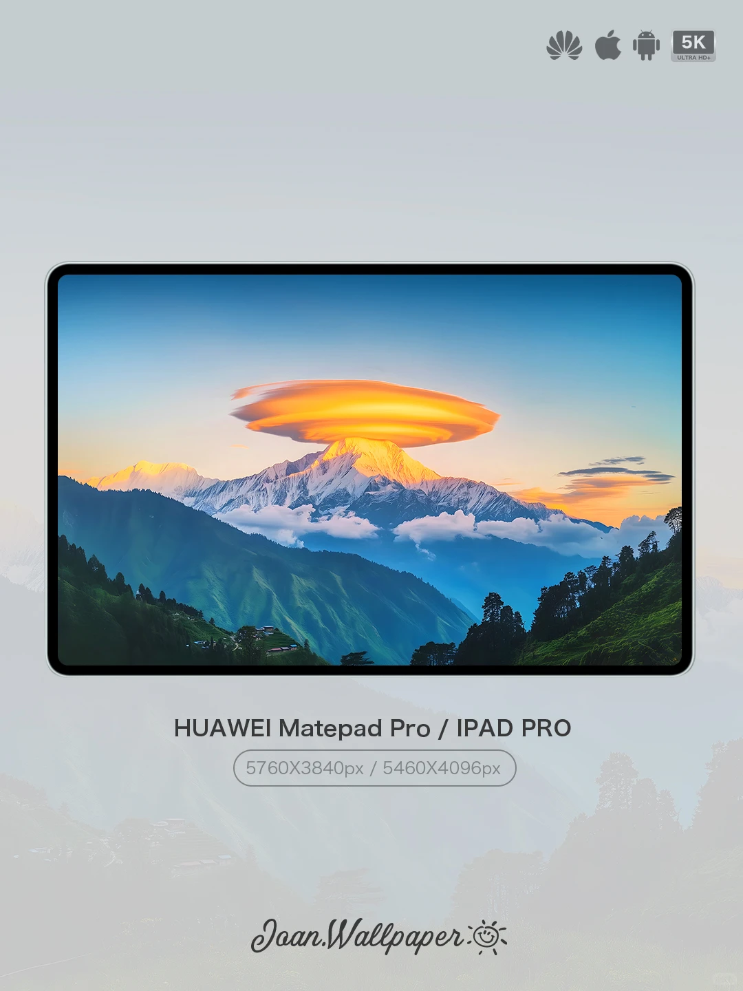 Joan壁纸 | 山巅金辉云上流霞✨