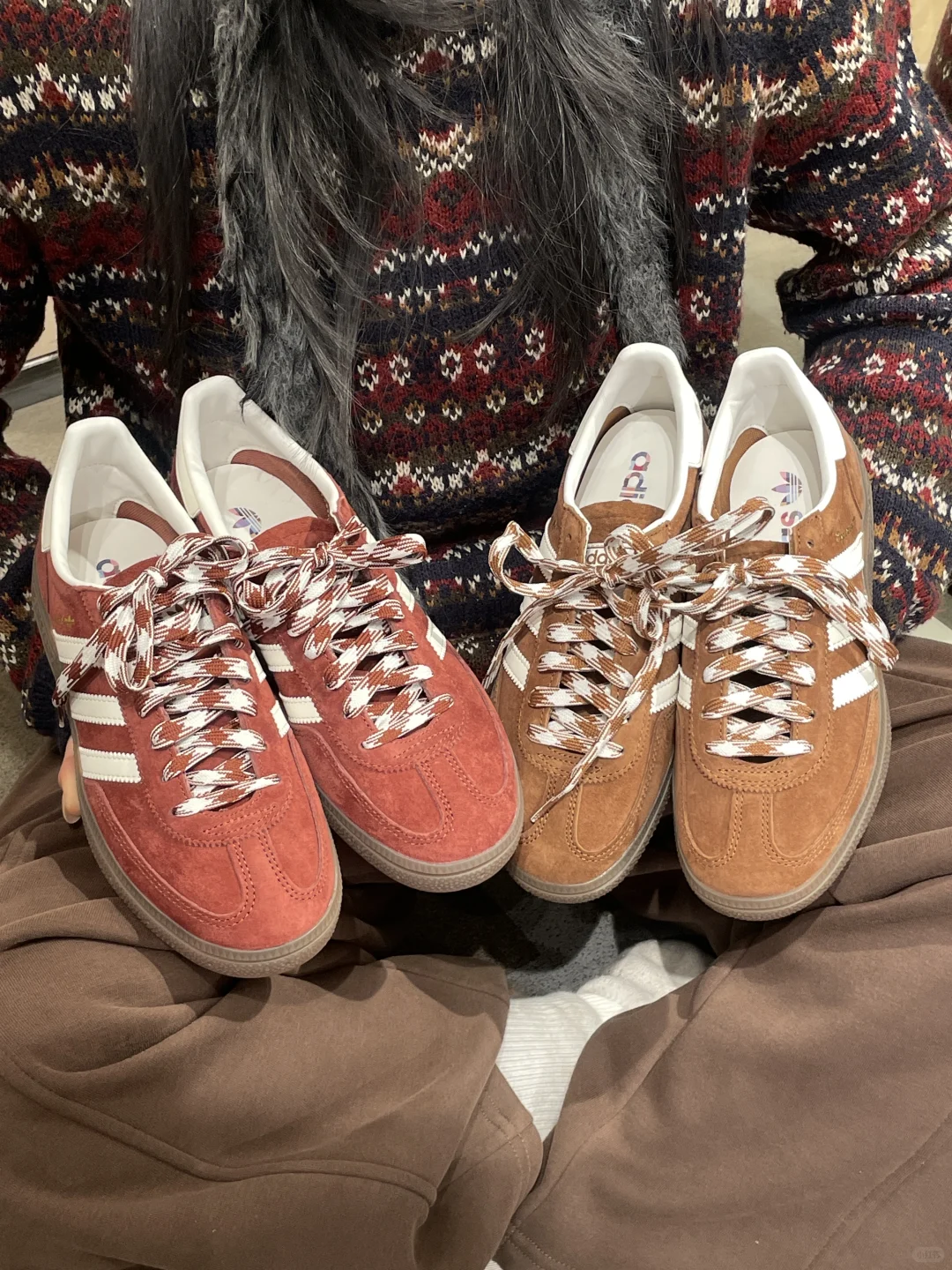 沃趣…圣诞节🎄和这两双复古Spezial有多配！