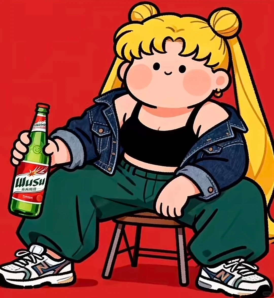 精神派美少女头像，挺噶啊