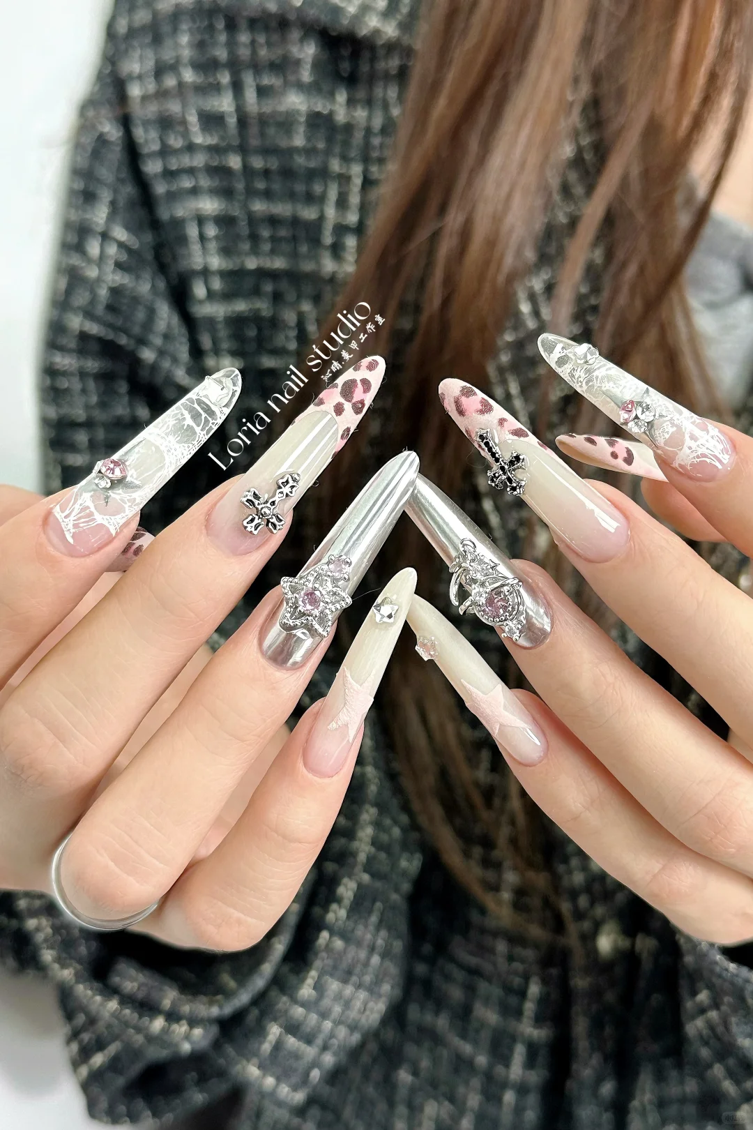 广州美甲|谁还不做一个甜酷辣妹美甲