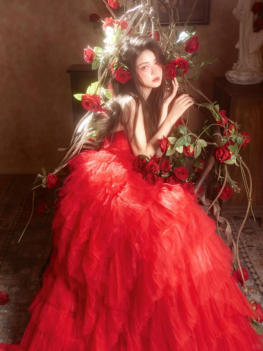 玫瑰少女🌹 永远热烈的红裙浪漫