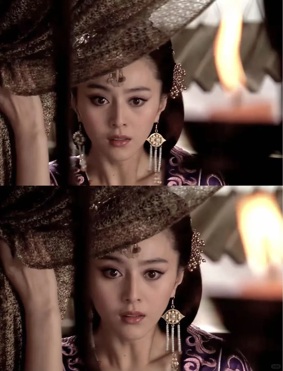 她的眼睛太美了