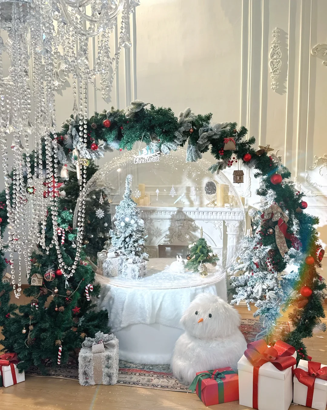 啊啊啊成都也可以拍到巨型圣诞水晶球啦！🎄