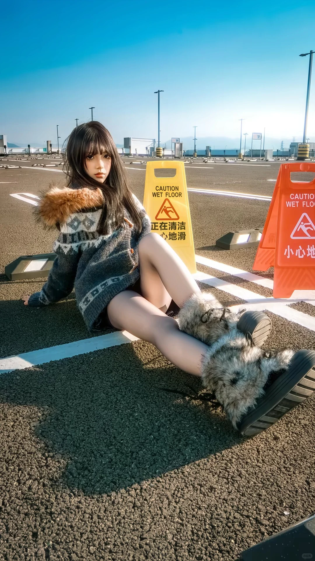 🔥楼顶停车场辣妹图鉴！谁懂！