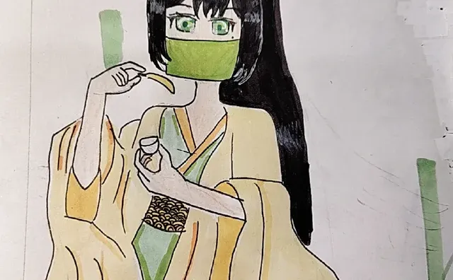 沈玉竹闲的没事干所以画画