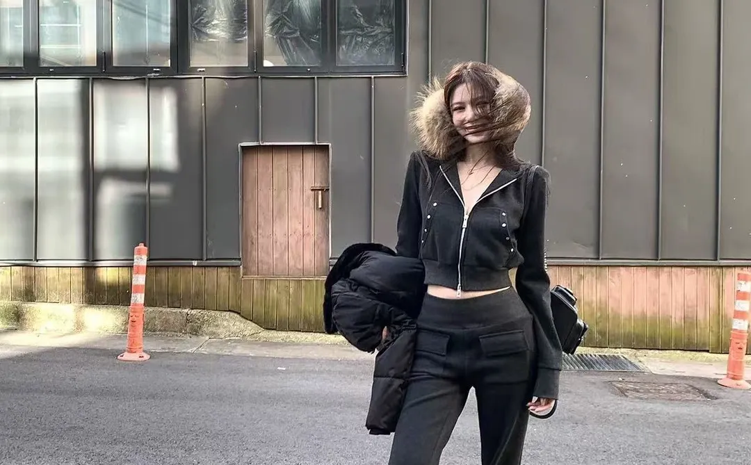 冬天这样穿，韩系辣妹本人！