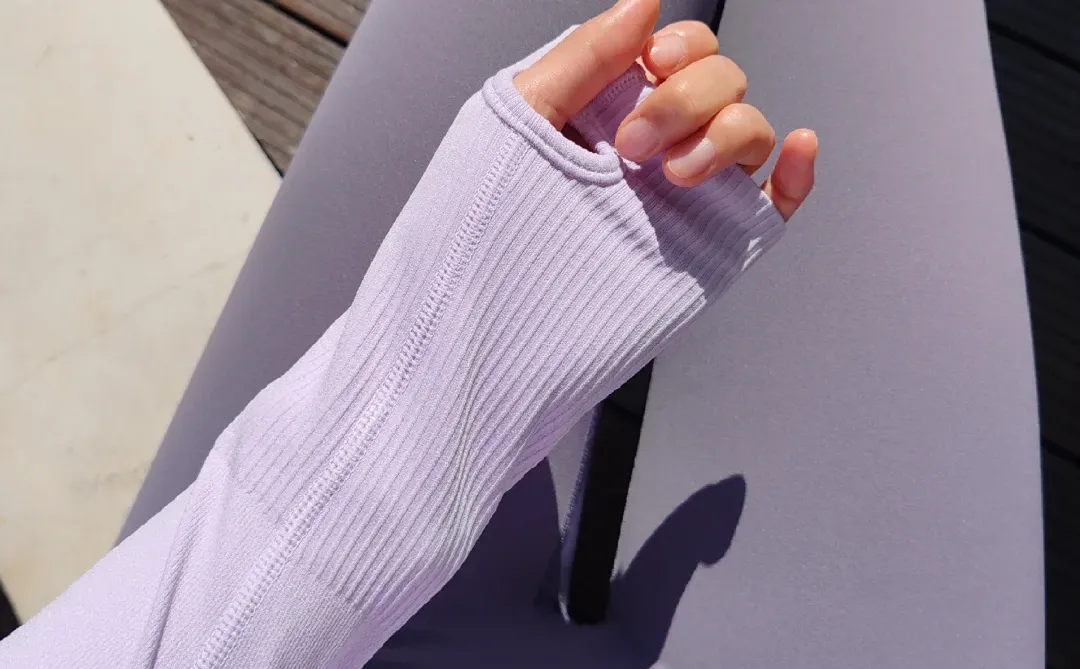 这套芋泥啵啵紫瑜伽服我爱了😍～～～