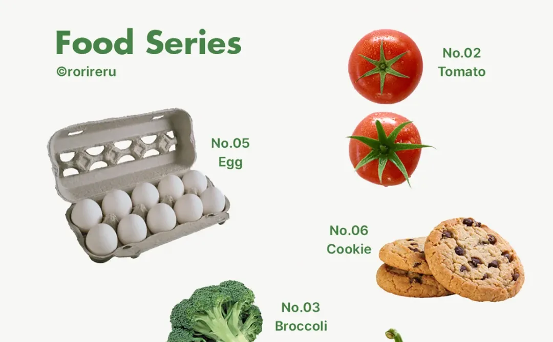 白底简约风食物篇｜小众壁纸