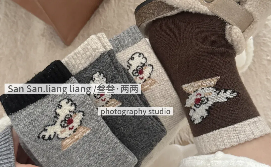 韩系冬款袜子模特图拍摄🎬