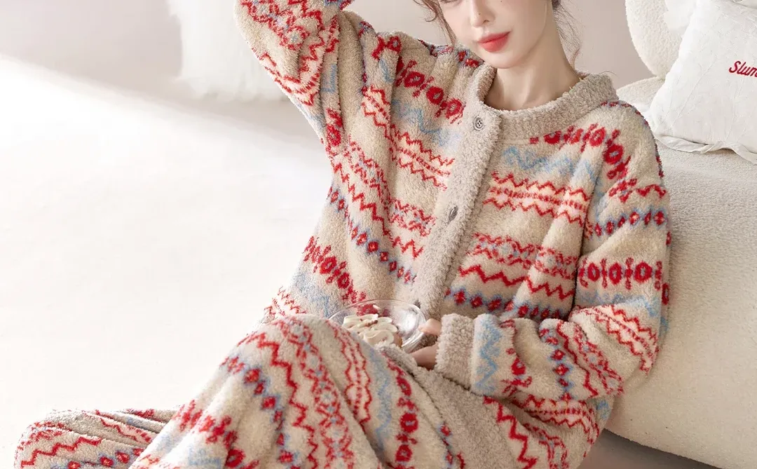【费尔岛莎粒绒】复古高级感可外穿法兰绒秋冬