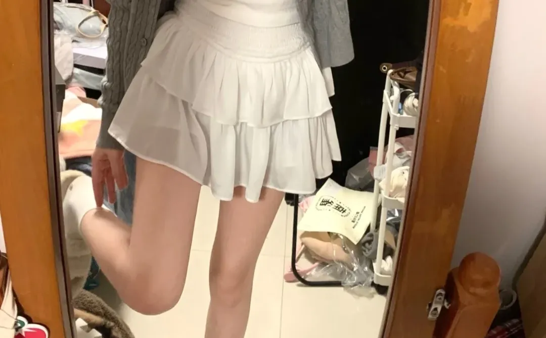 ✨纯欲针织开衫套裙