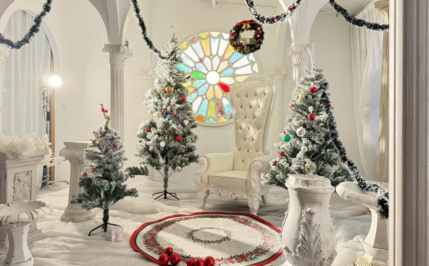 杭州一张不到的白色圣诞景