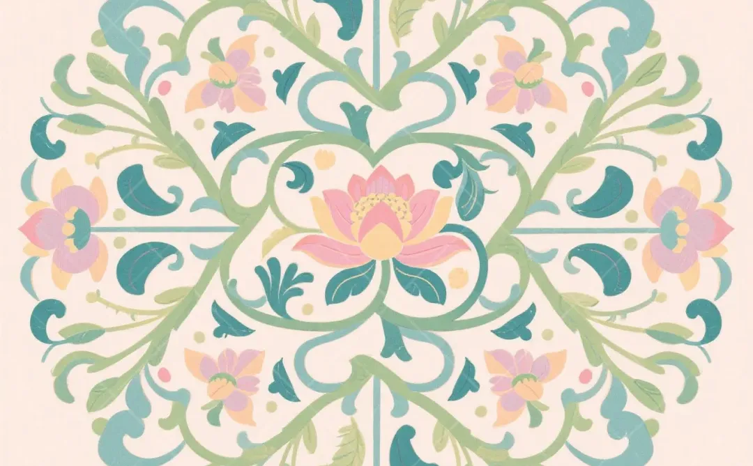 漫步缠枝莲纹的浪漫花田🌸