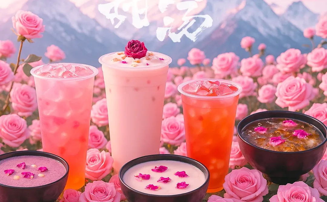 🍃 一盏甜汤，饮下中国四地玫瑰风土。