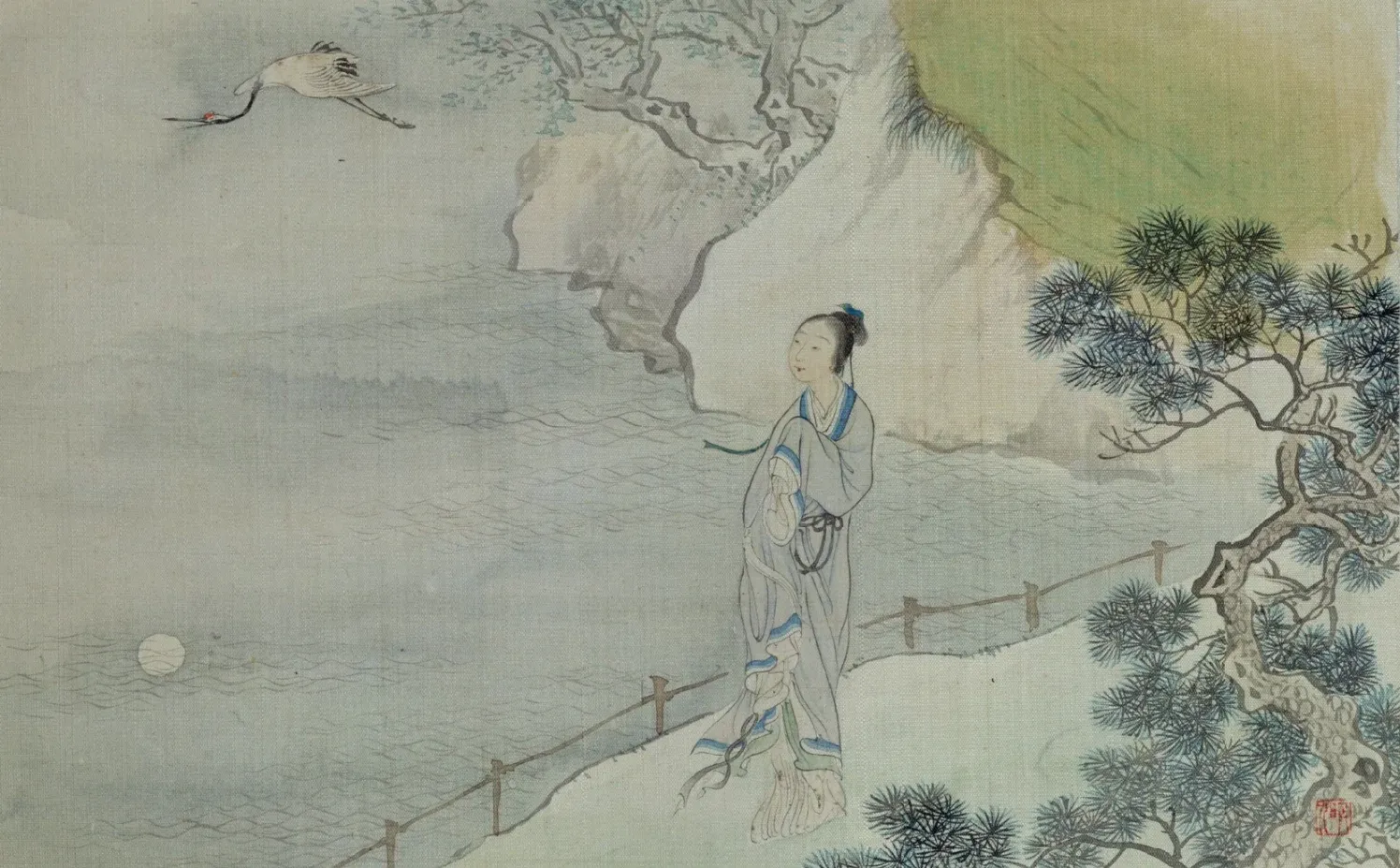 清代《十二金钗图》：千红一哭，万艳同悲