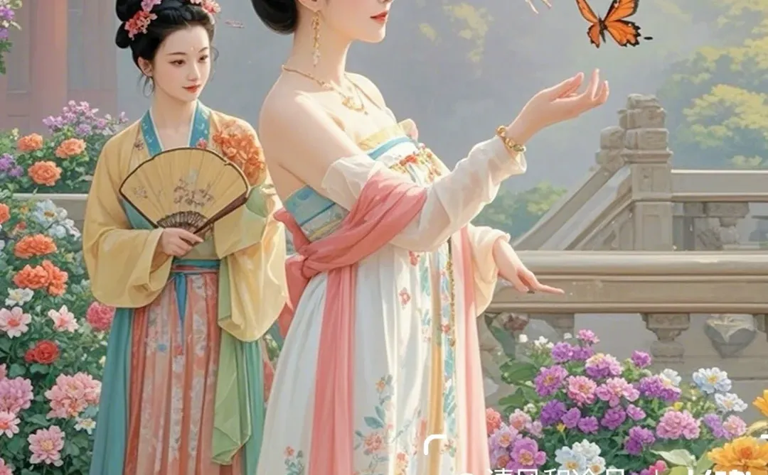 花朝花夕，君王宠妃，共赏花颜～