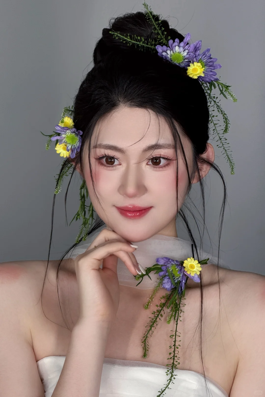 小偿写真、妆面模特