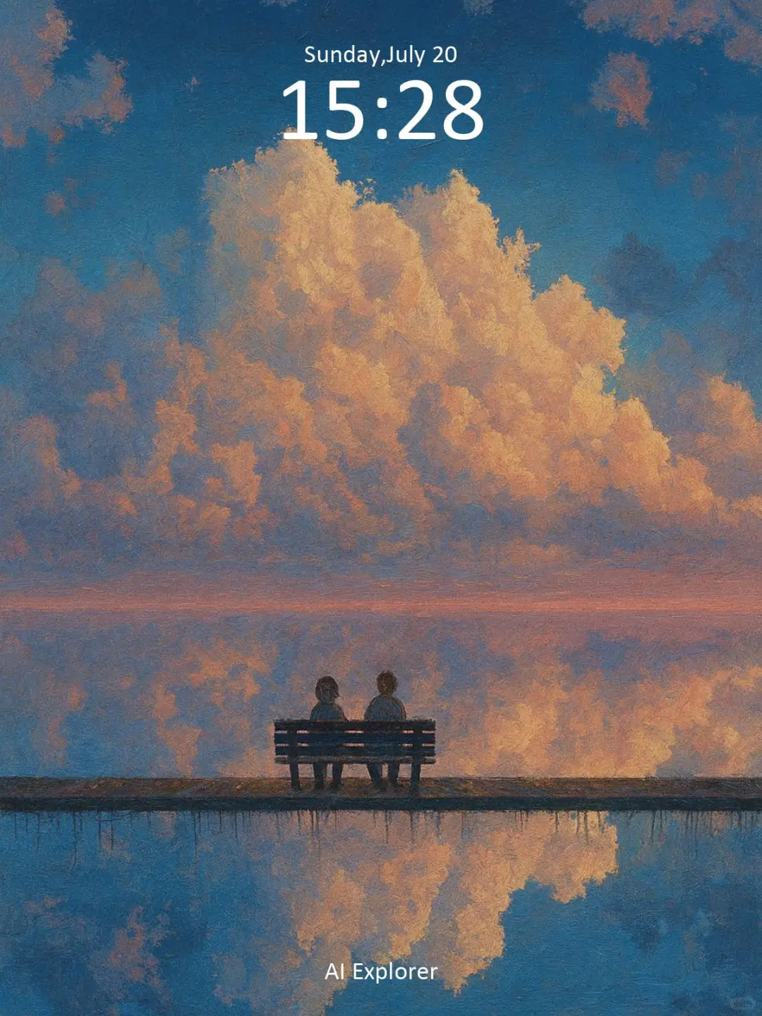 静静陪伴 油画 治愈系 全屏 干净壁纸 ｜A106