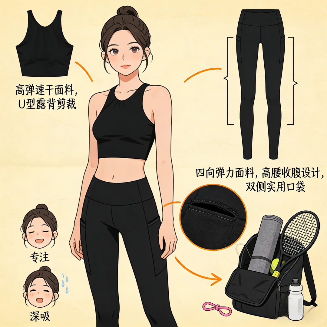 跟风一下🀄当我像素级拆解瑜伽服细节时～