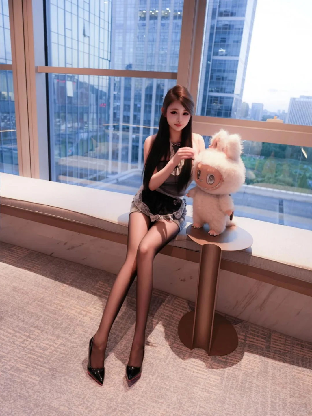 黑丝搭的松弛氛围感