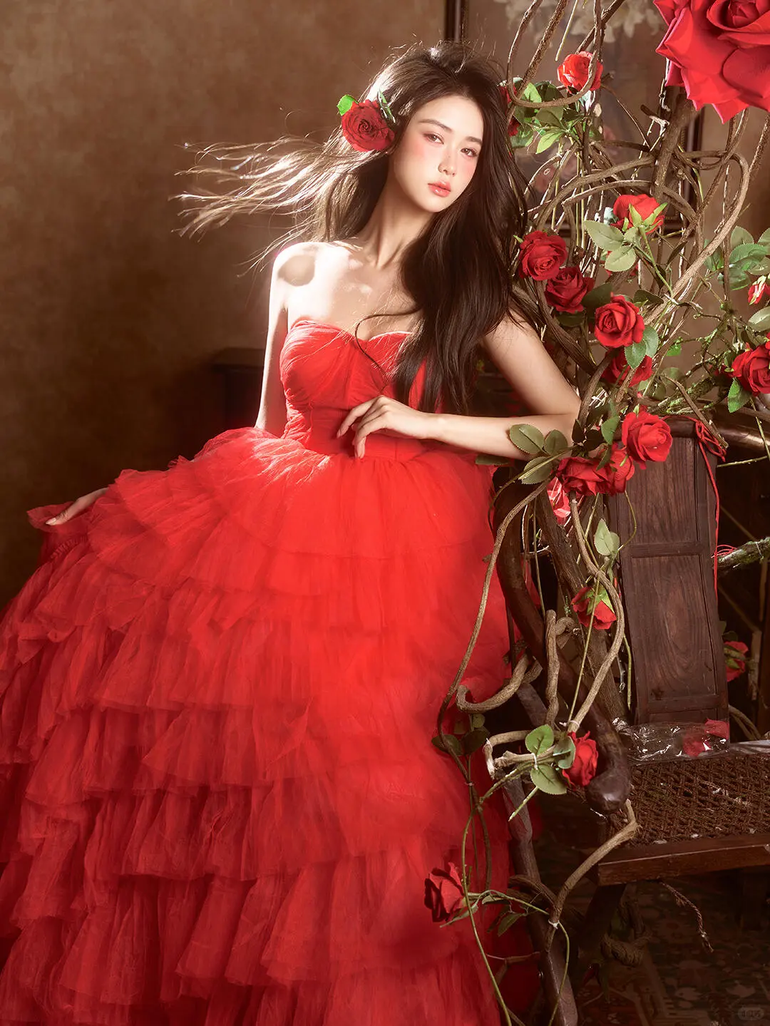 玫瑰少女🌹 永远热烈的红裙浪漫