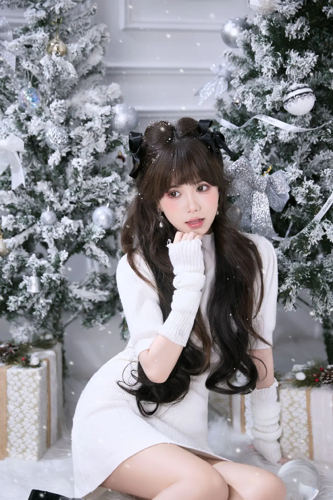 白色恋人❄️甜欲圣诞写真🍎朋友圈赞爆啦