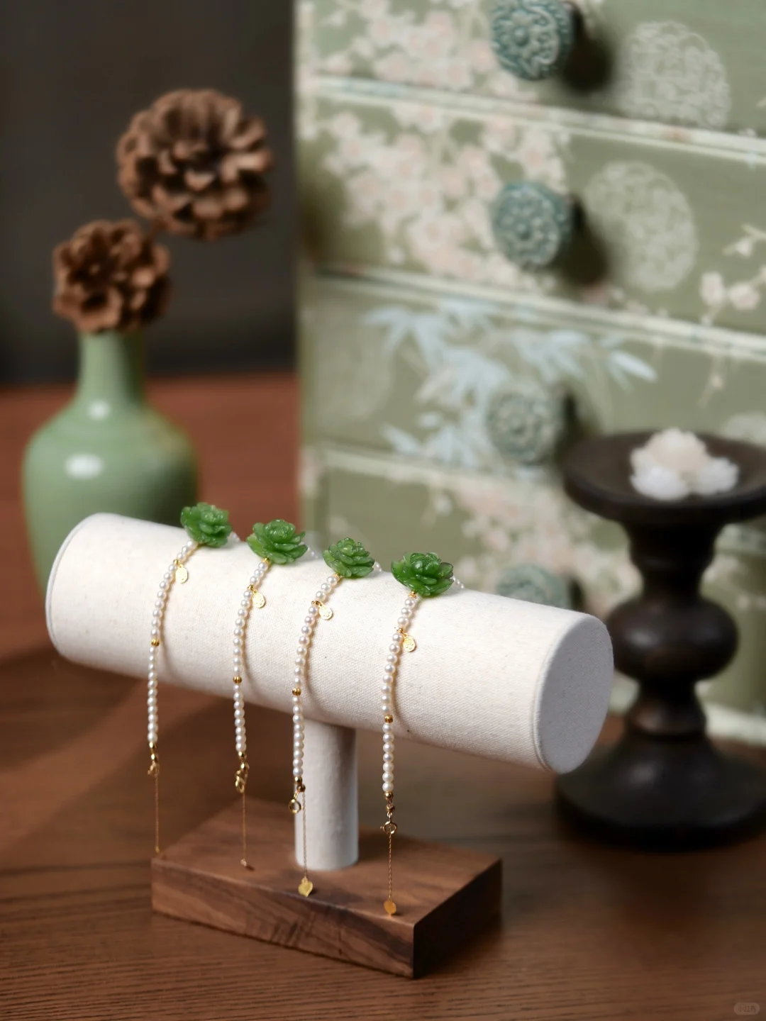 中式优雅🍃国色天香，牡丹含露真珠颗