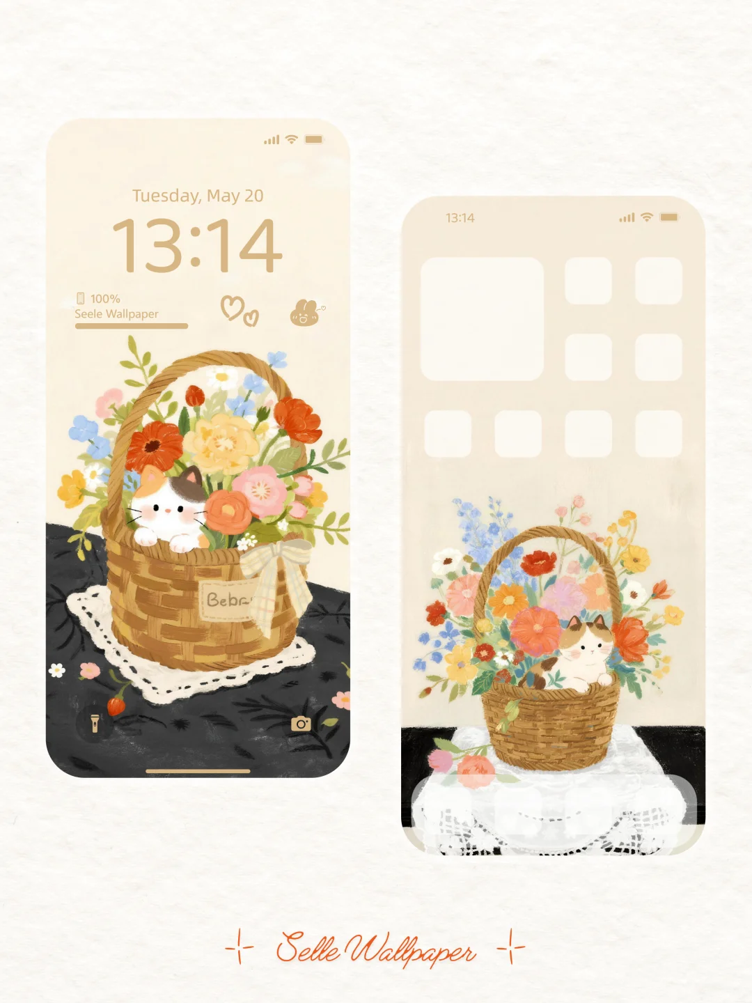 小猫花篮🌸请享用今日份可爱｜୨୧ 055