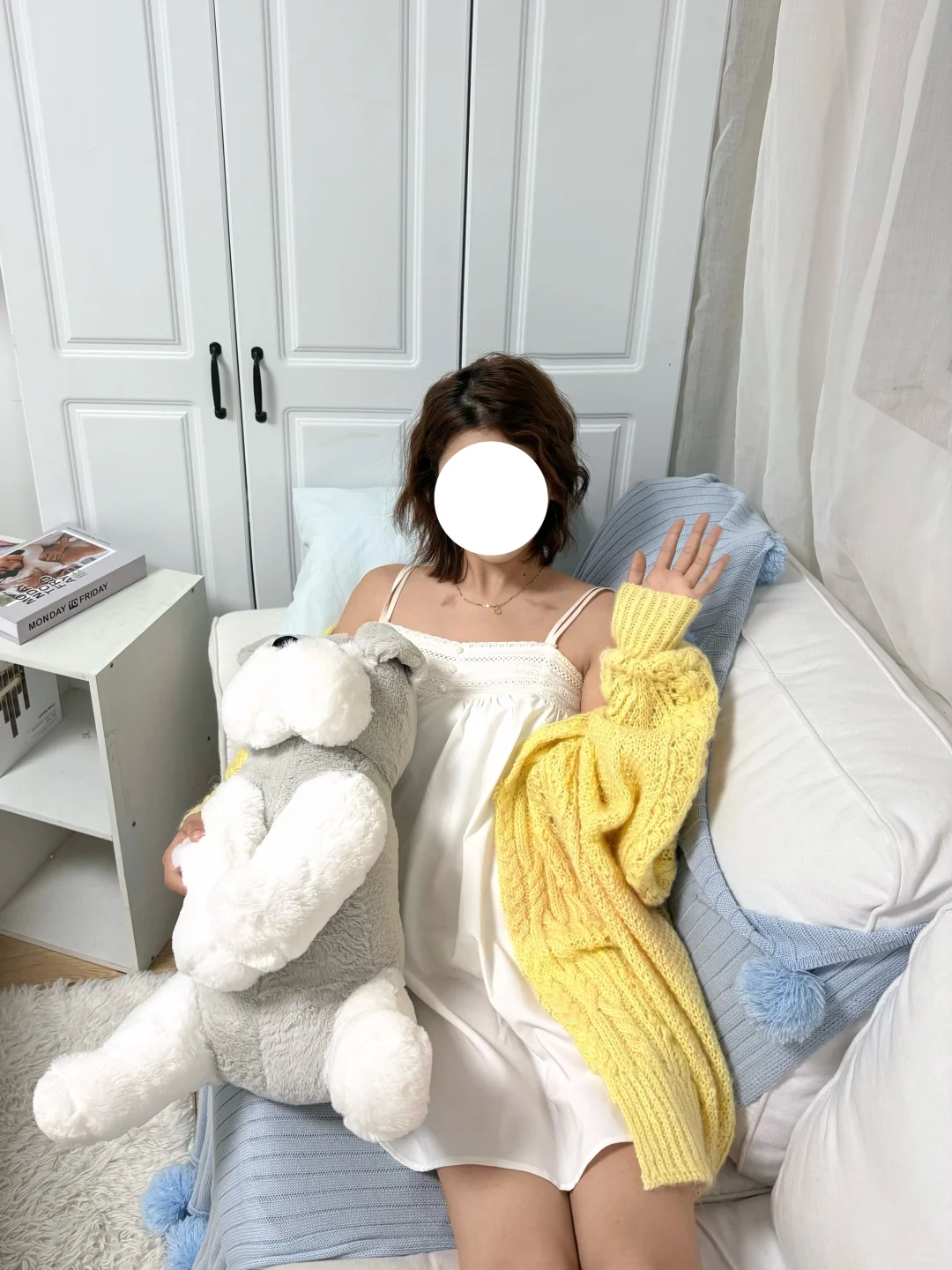 黄色开衫是纯欲战袍！