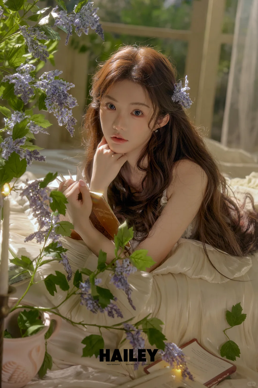 刚从绿野油画里逃出来🌿✨｜法式少女写真