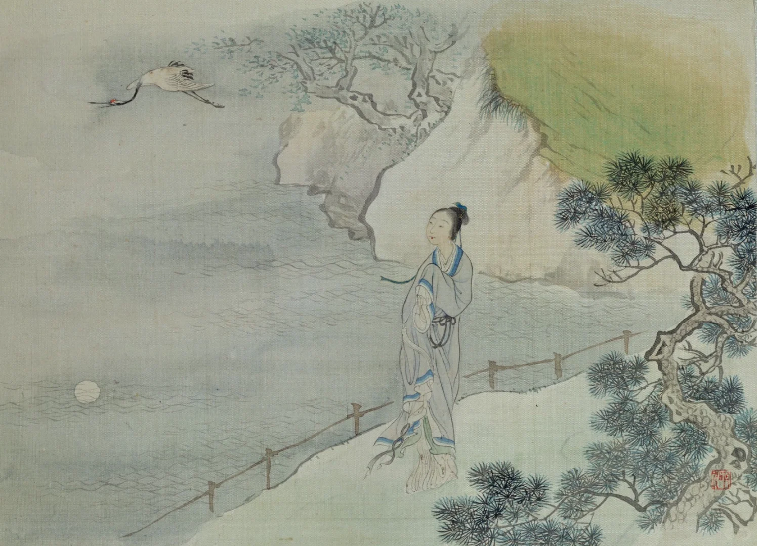 清代《十二金钗图》：千红一哭，万艳同悲