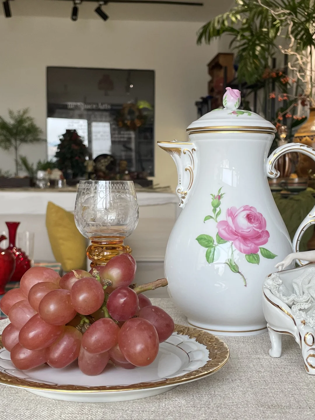 梅森粉玫瑰，把浪漫焊在瓷器上